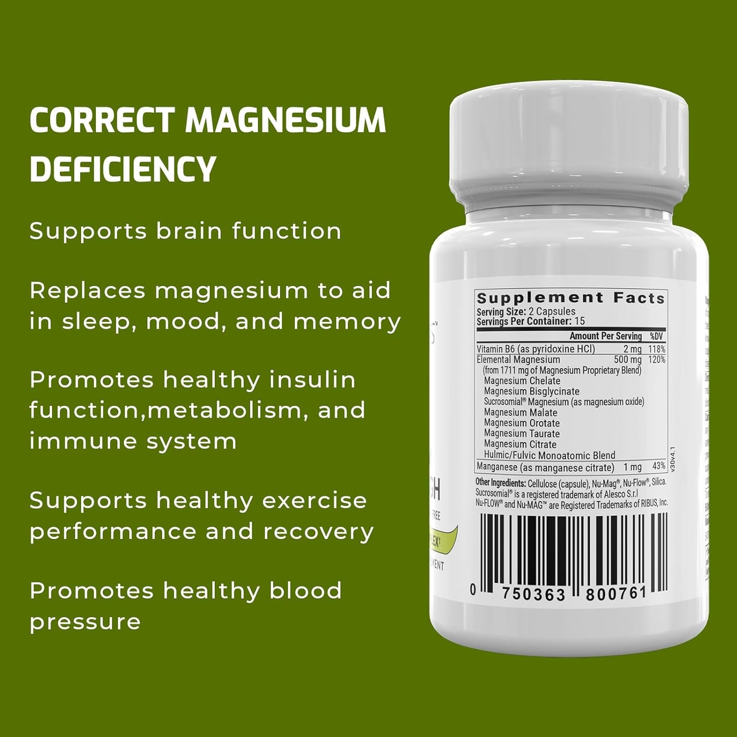 Magnesium Breakthrough V4 (30 cápsulas)