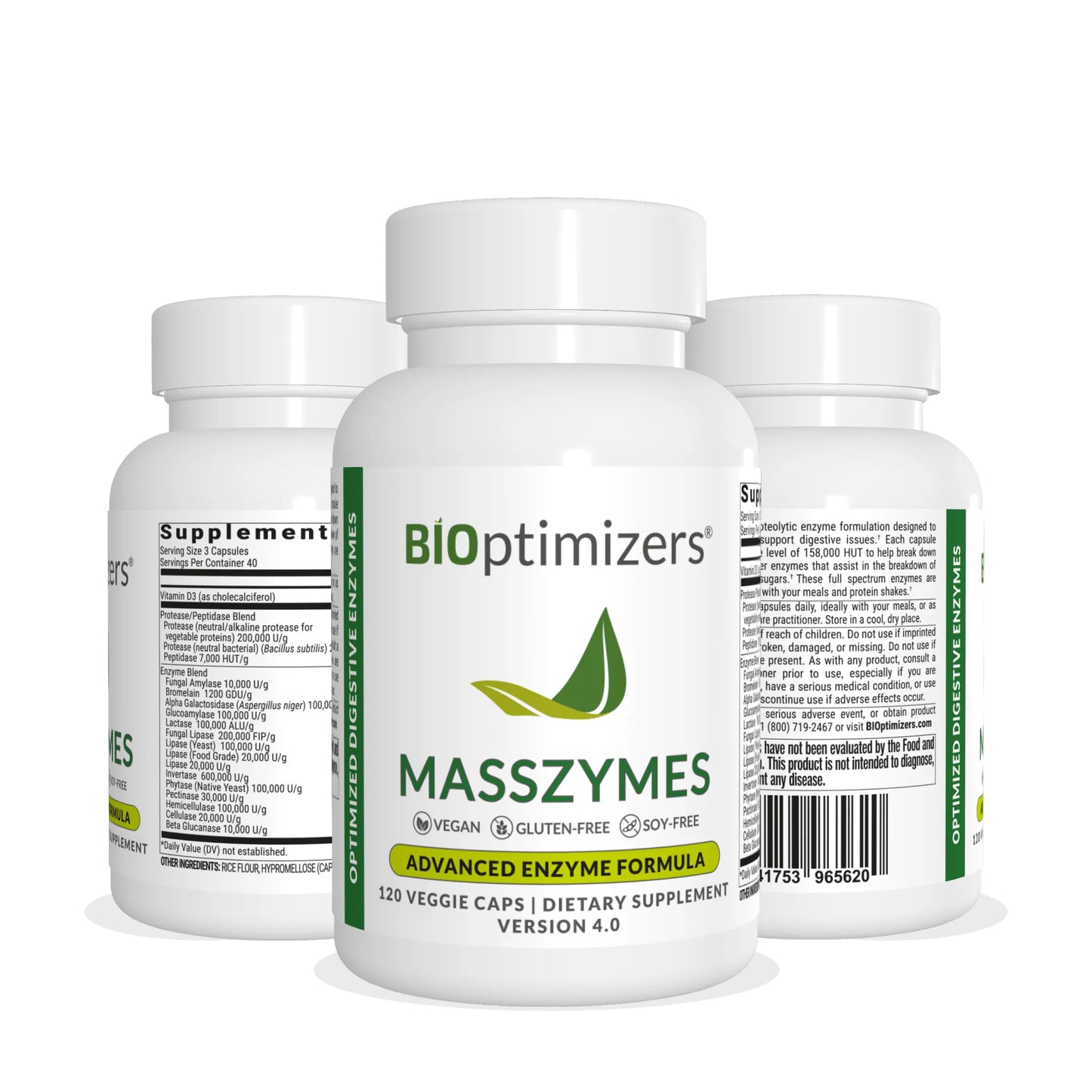 Masszymes Enzimas Digestivas (120 cápsulas)