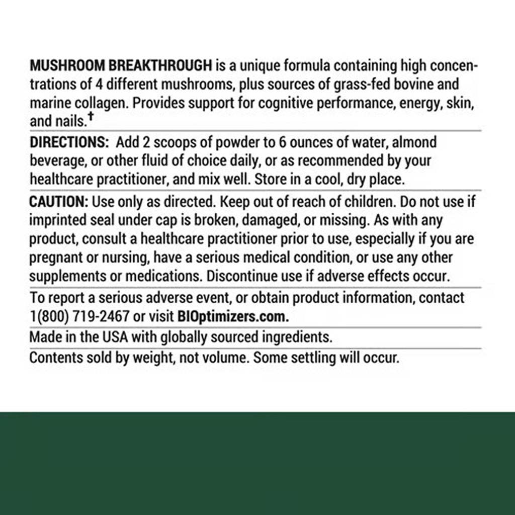 Mushroom Breakthrough