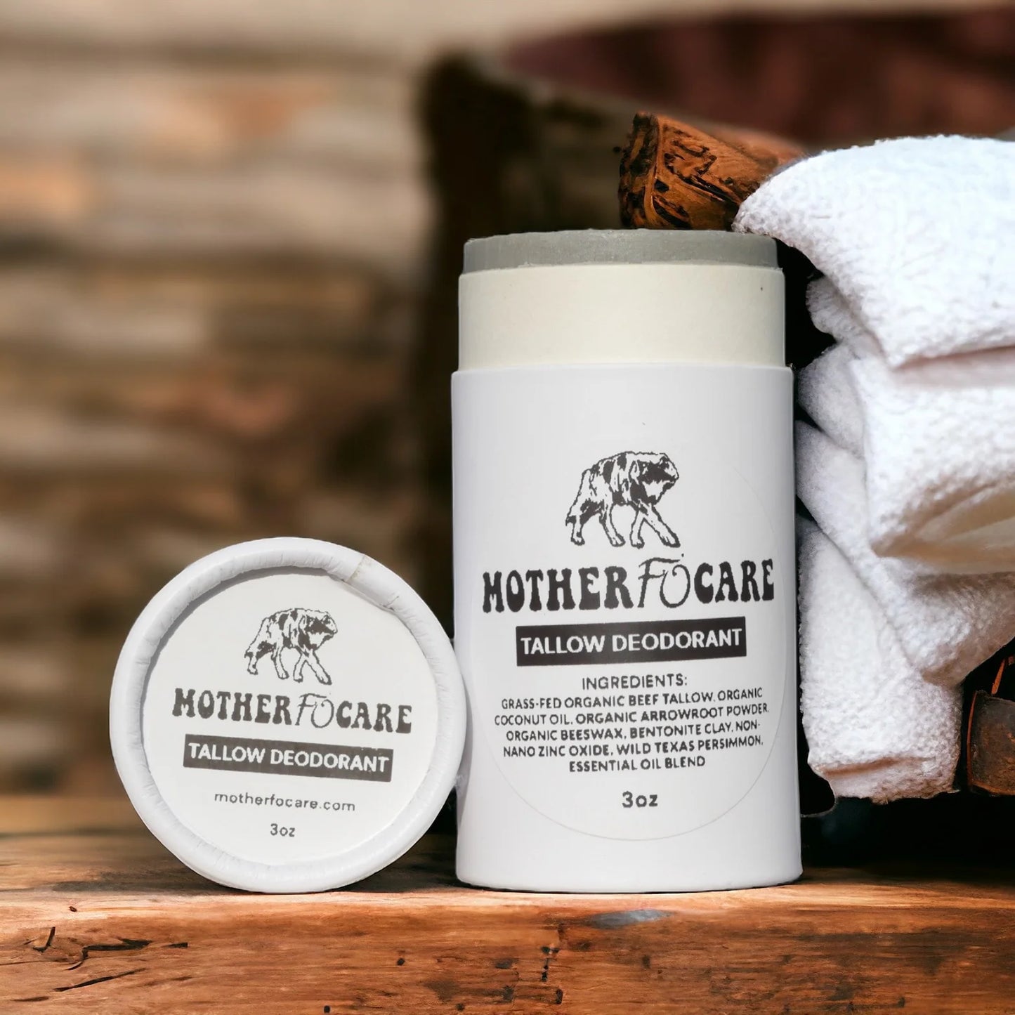 MotherFoCare Tallow Deodorant Stick (2.65oz)