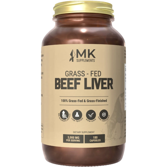 MK Supplements Grass-Fed Beef Liver