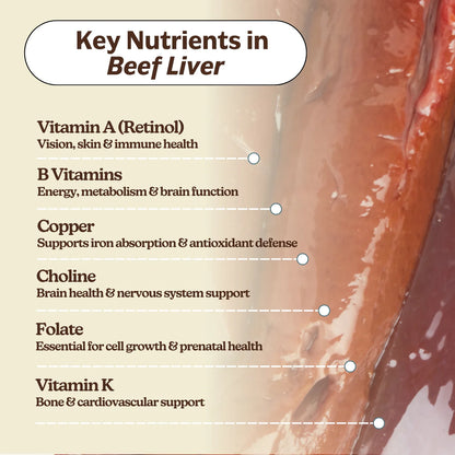 MK Supplements Grass-Fed Beef Liver