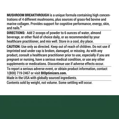 Mushroom Breakthrough