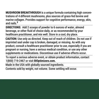 Mushroom Breakthrough